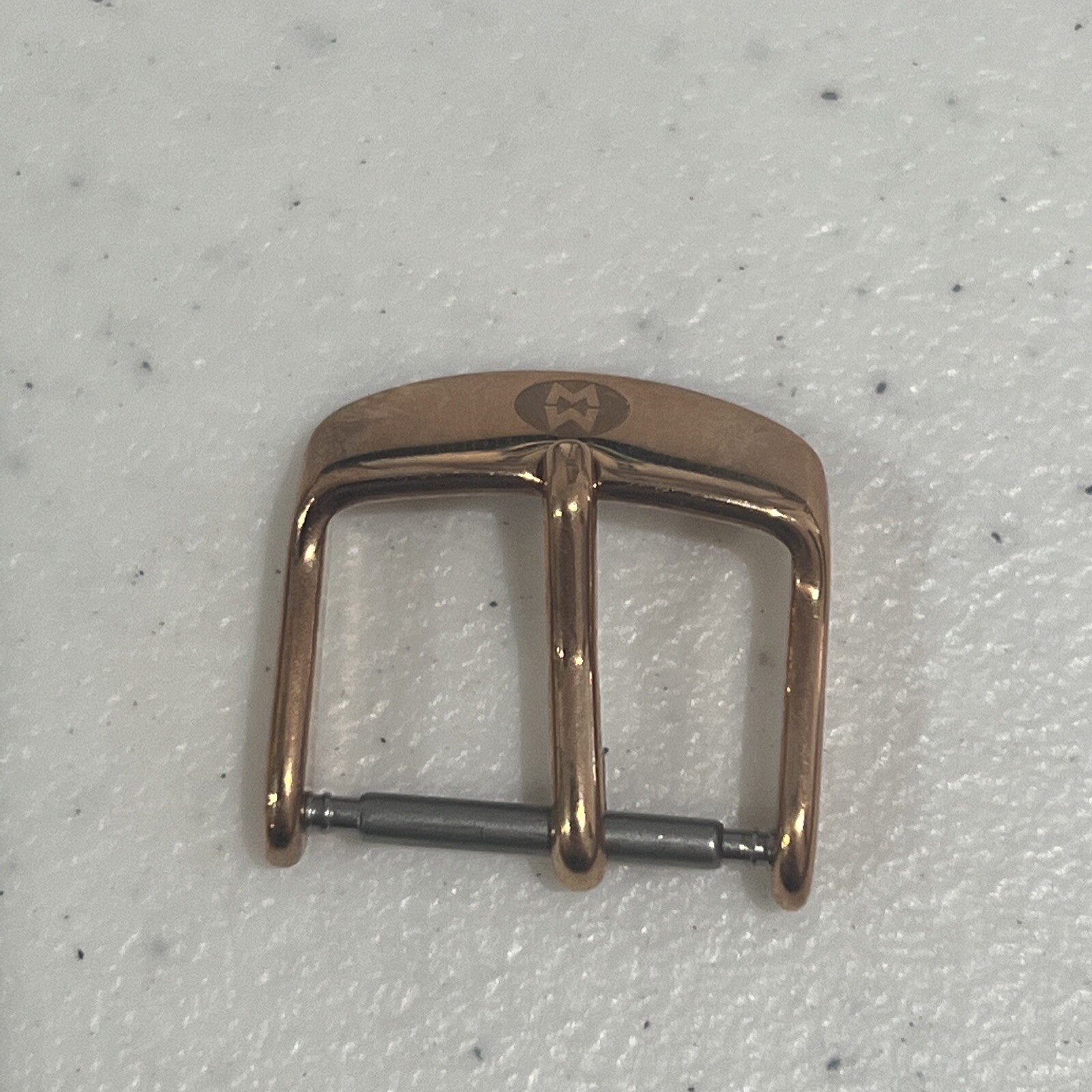 Michele Watch Buckle 16mm Rose Gold Plated / Steel Authentic New