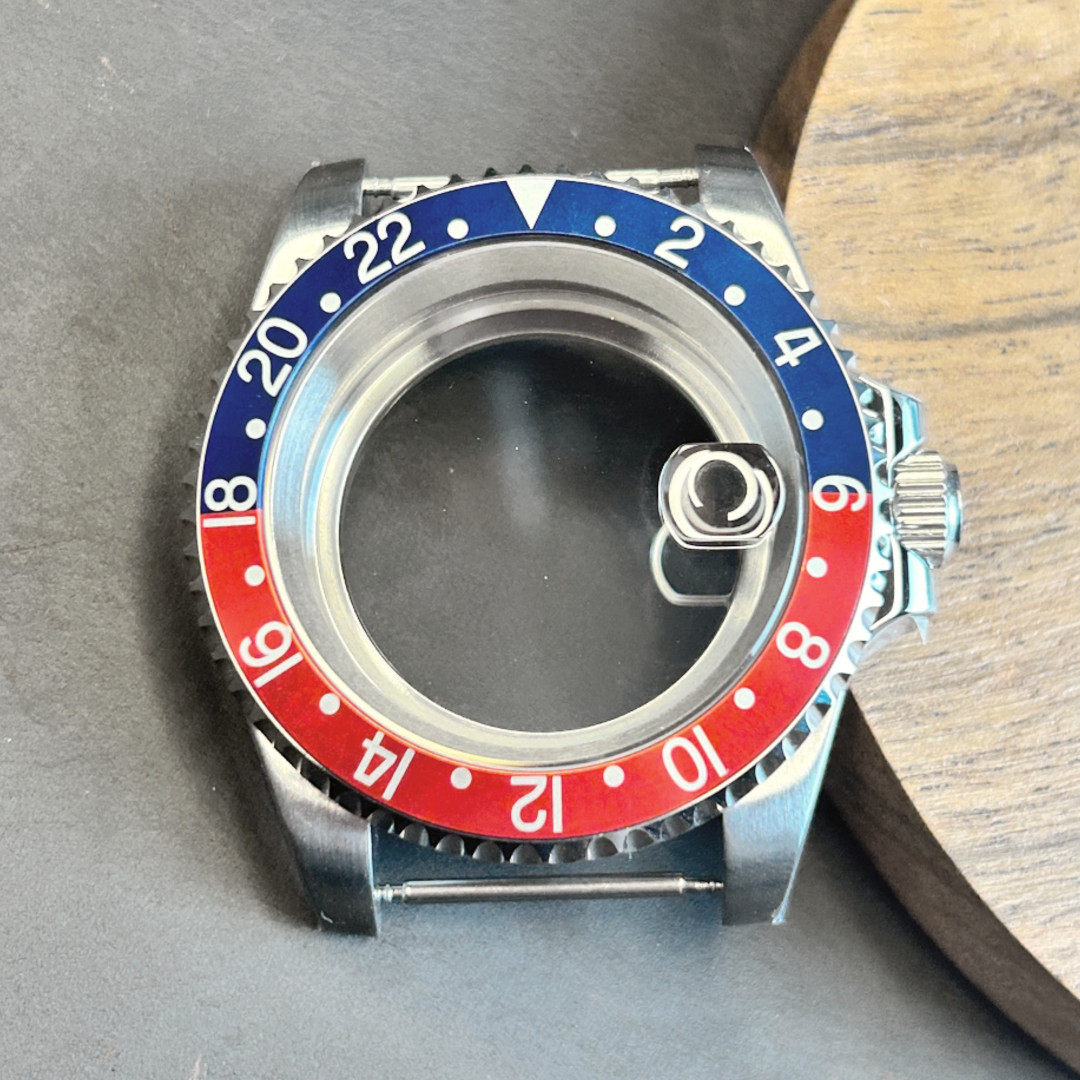 40MM Retro watch case Mod Cyclops Sapphire Glass For nh35 nh36 nh38 Movement USA
