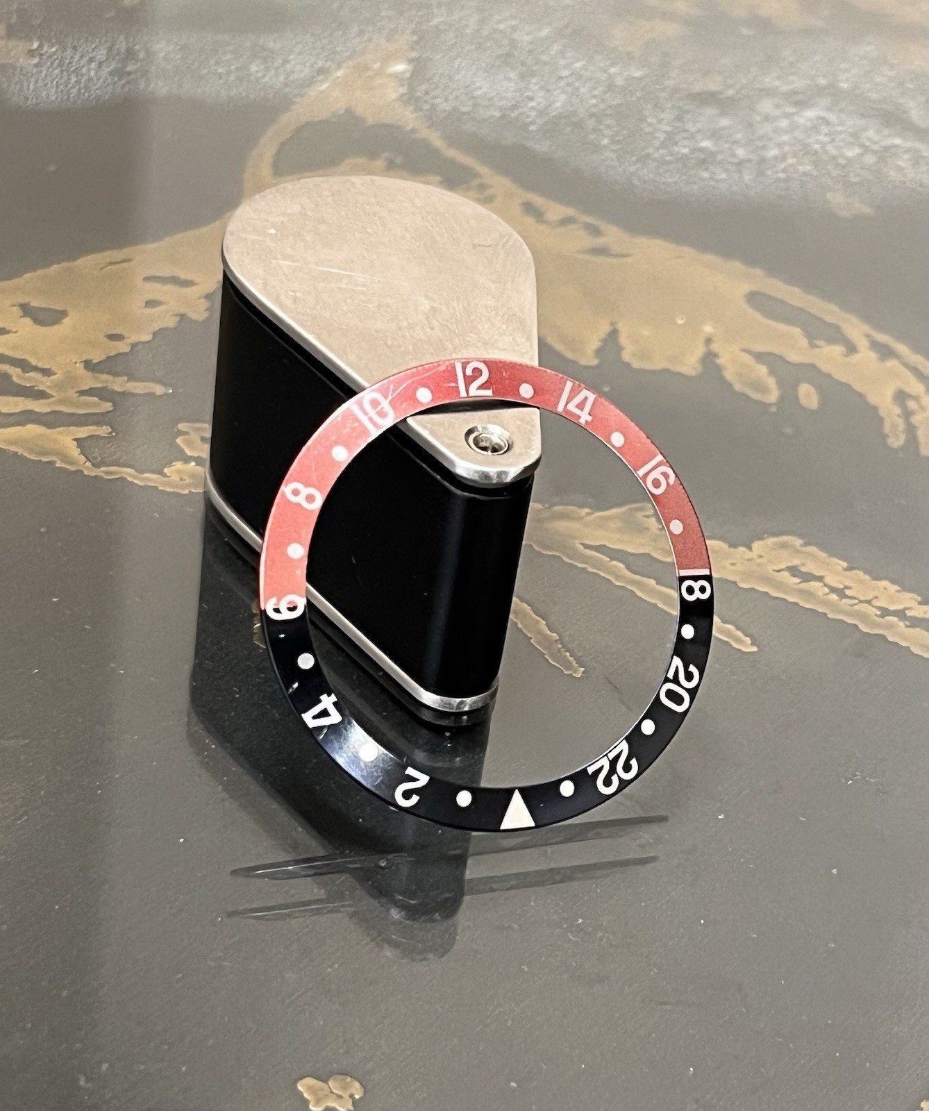 Orig Rolex GMT II Coke Insert Red Black SERIF Faded 16760 16700 16710