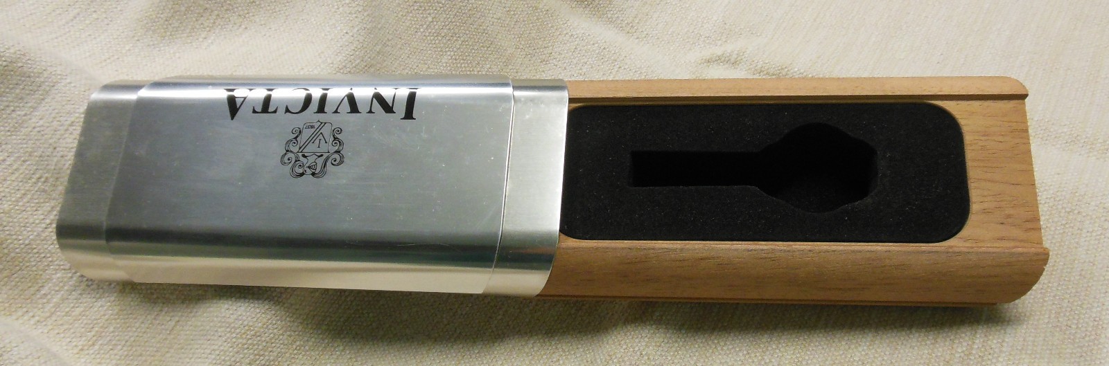Vintage INVICTA Watch Box – Wood and Aluminum – 1990s