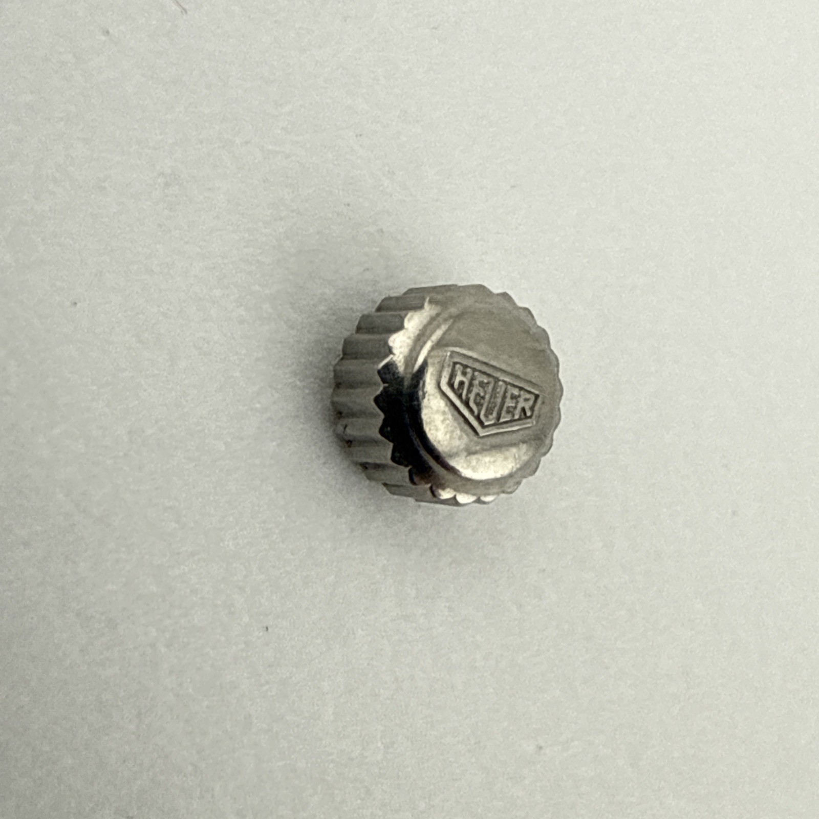 Heuer Genuine Watch Vintage Crown 4.5mm Stainless Steel