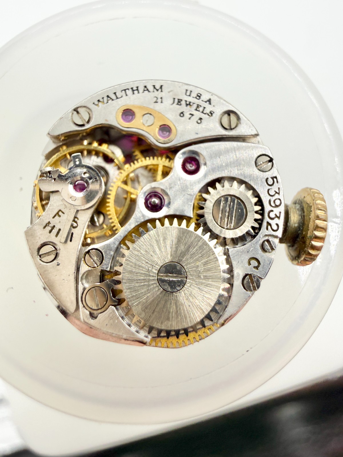 Running Antique Waltham Cal.675 21j Manual Wind Ladies Watch Movement