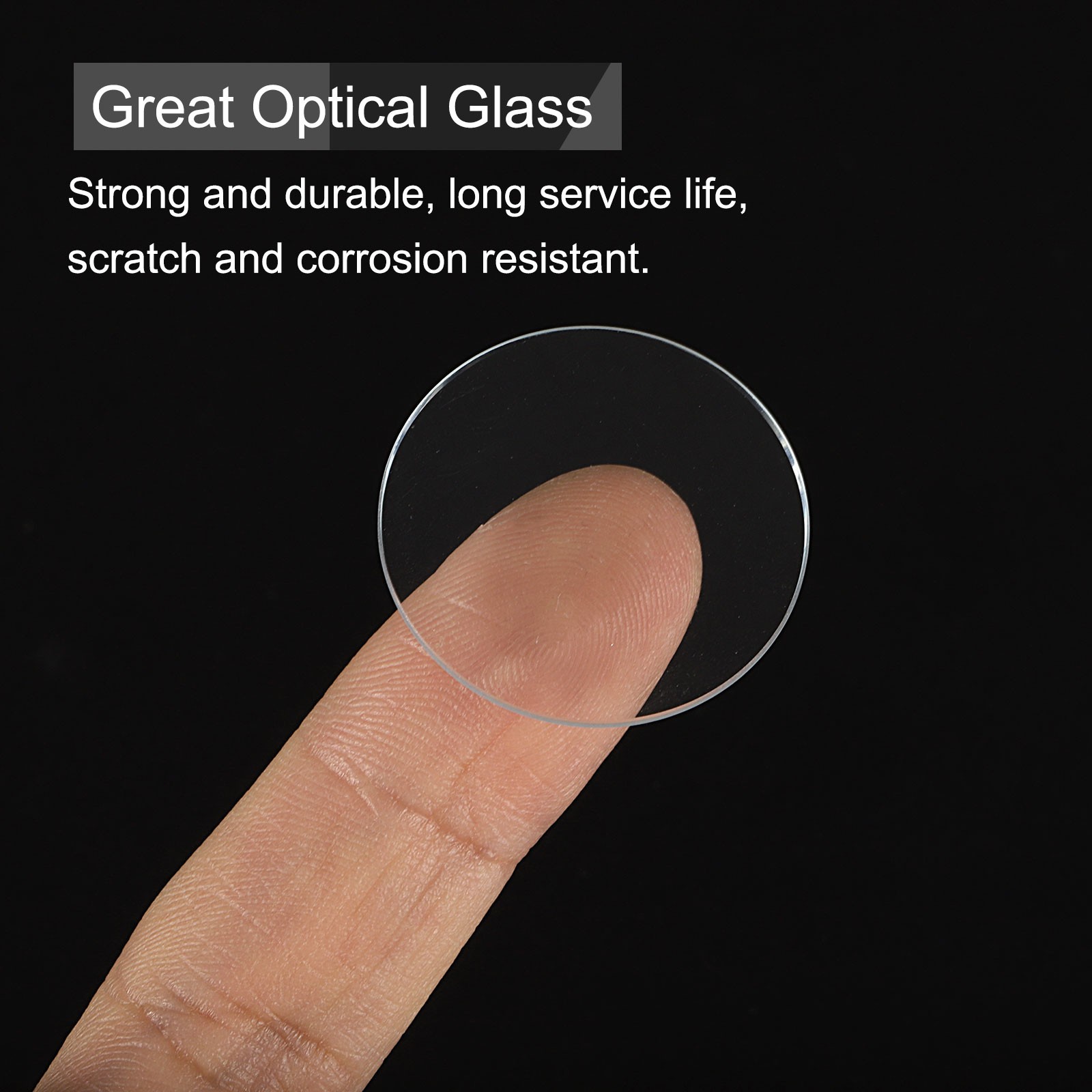 18pcs Watch Crystal Glass Lens 29mm Flat Round Glass Watch Face Crystals Lens