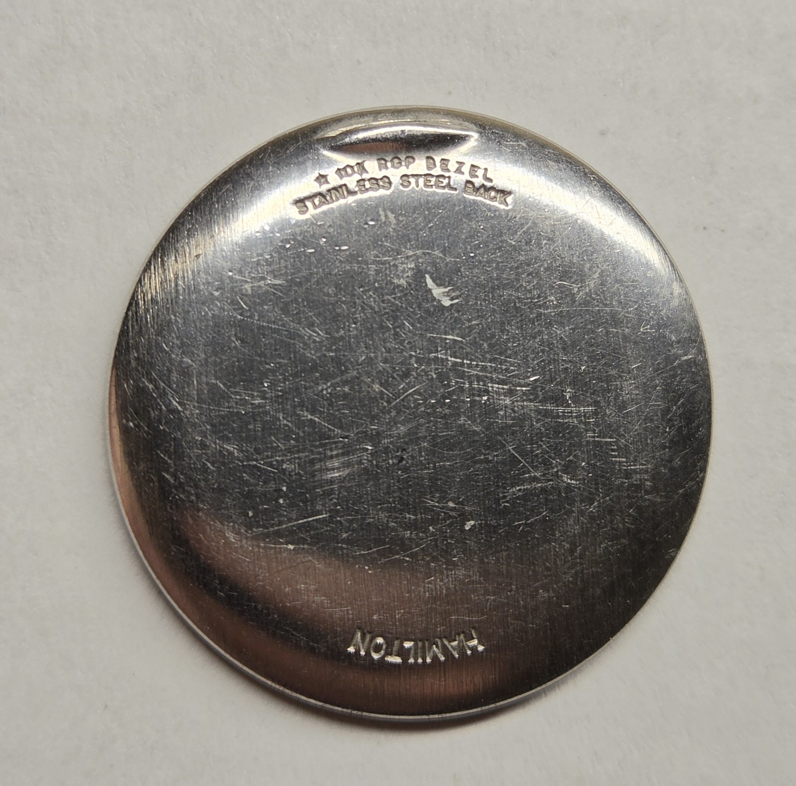 Hamilton Watch Case Back – Star Watch Case Co – 10K RGP Stainless Steel
