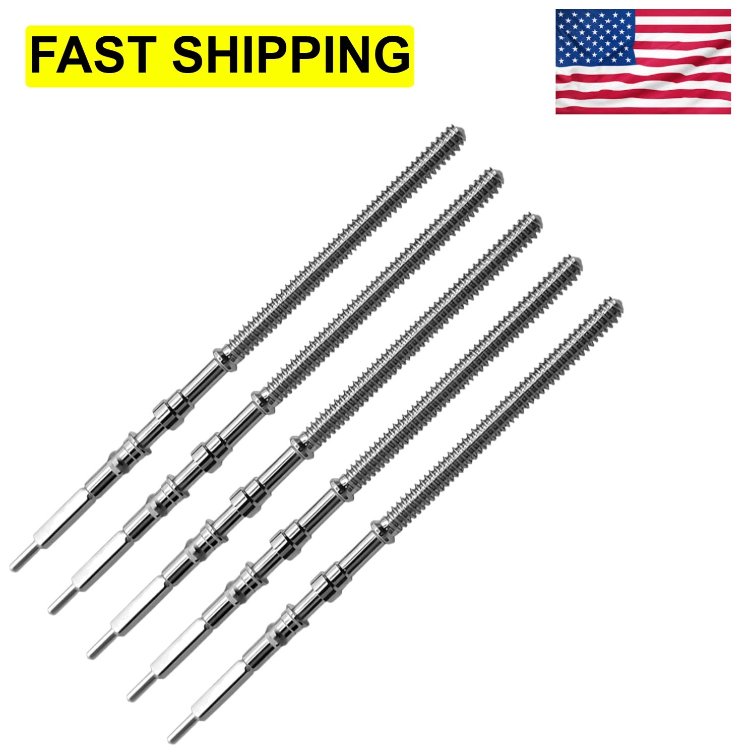 5 Stainless Steel Watch Winding Stems – Compatibility with SK, NH, 4R Movements
