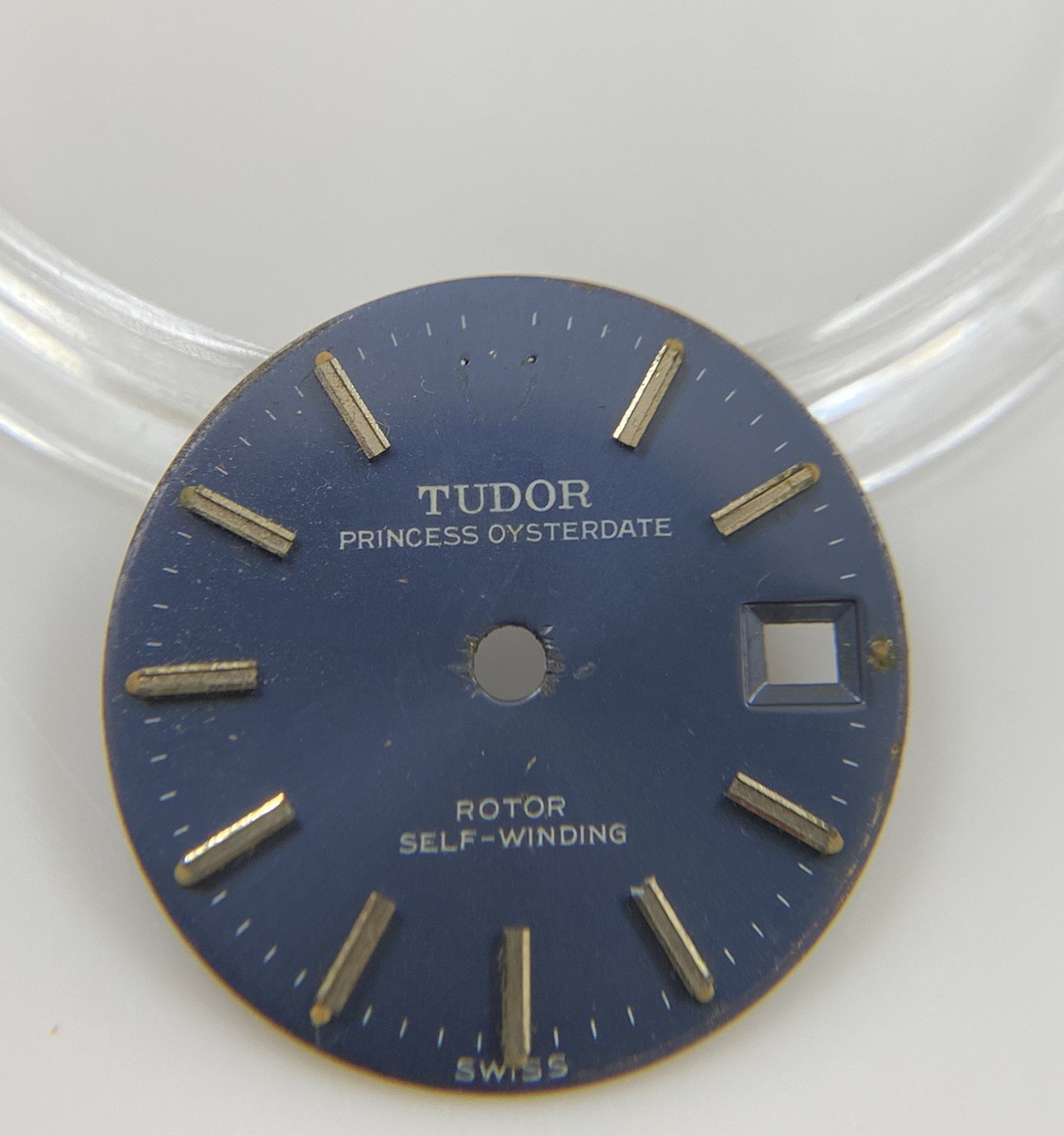 Genuine Tudor Prince Oysterdate Rotor Blue/Silver Cal. ETA 2651/2671 Ladies Dial