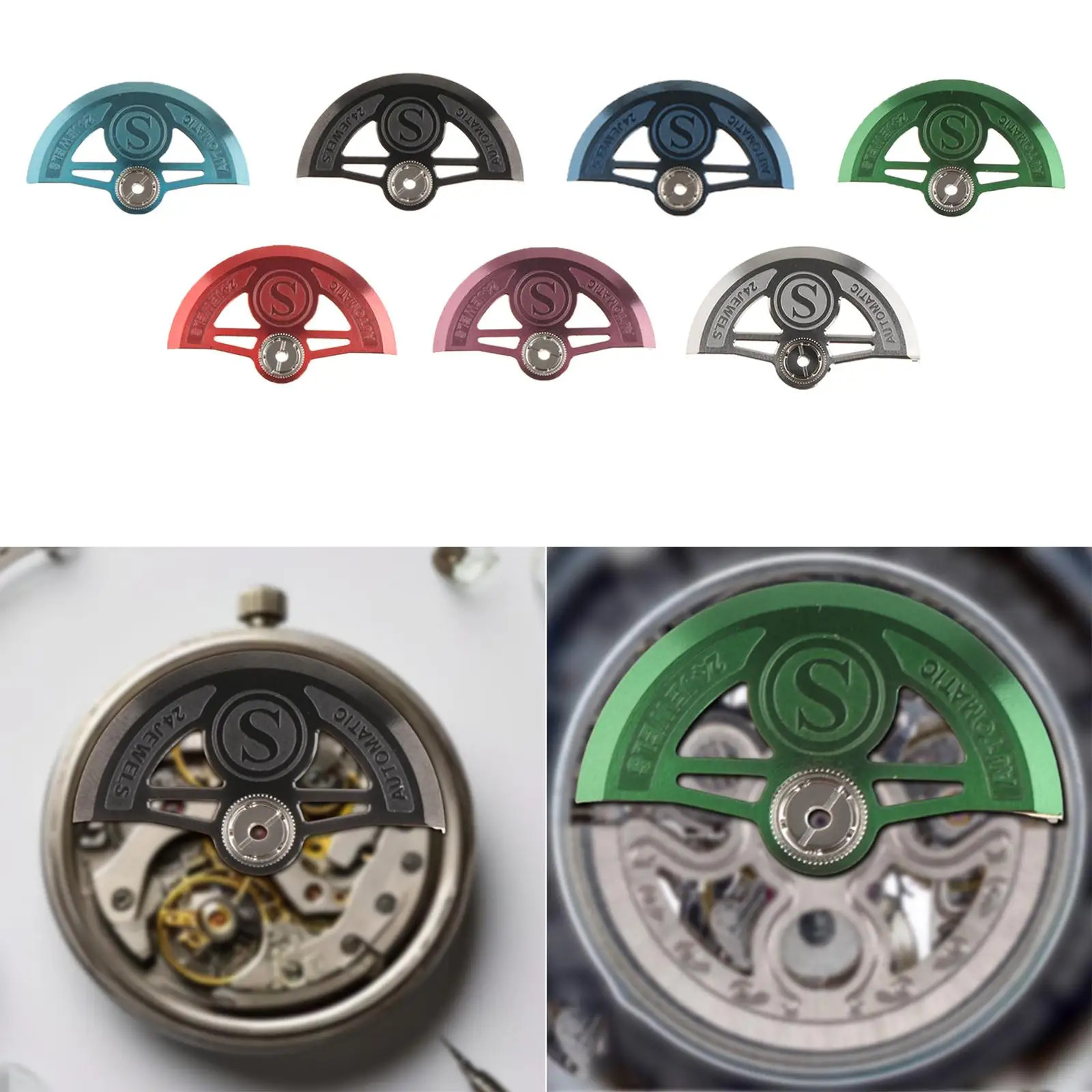 New Automatic Mechanical Watch Movement Rotors Fits for NH34 NH35 NH38 NH39 7S26