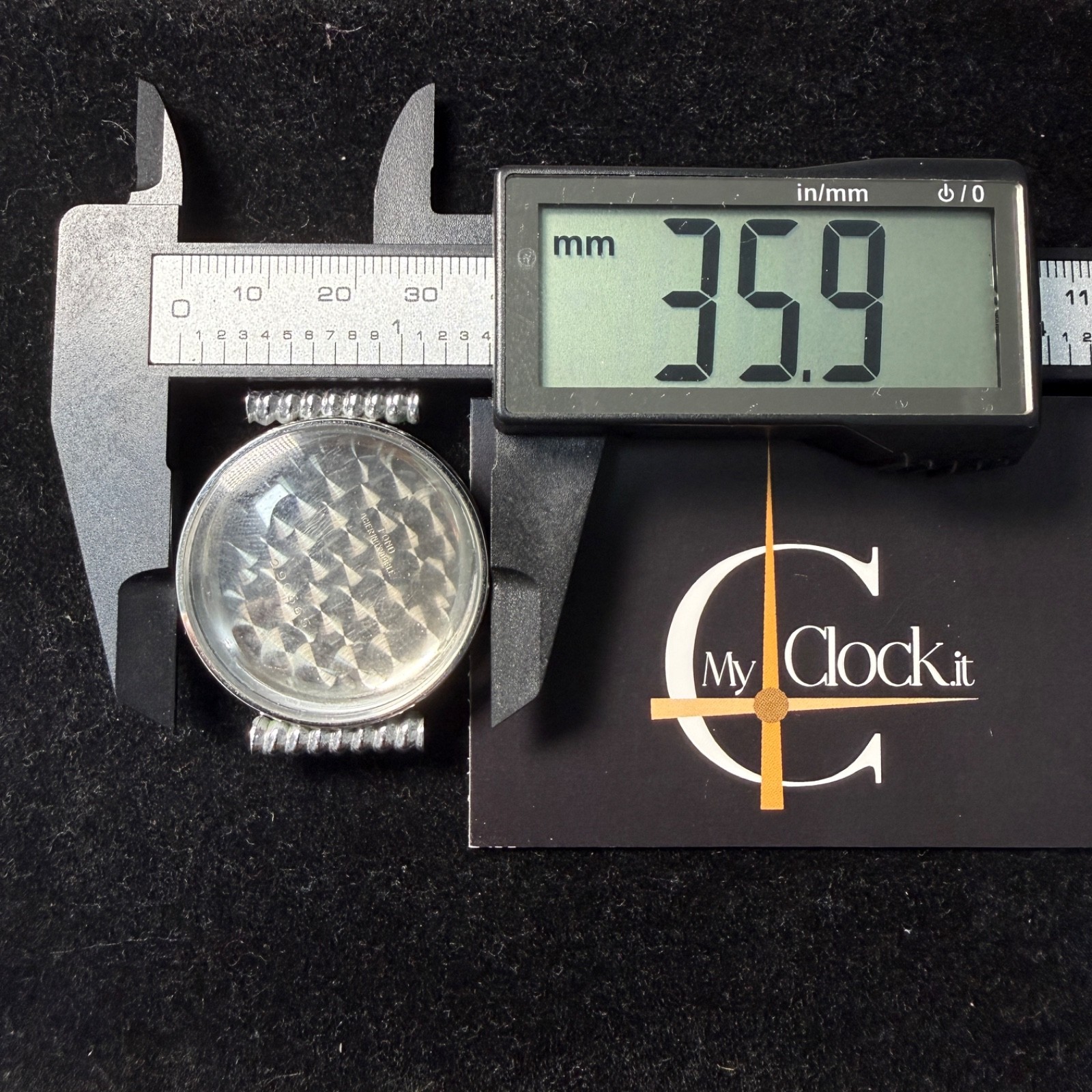 Generic Chrono Watch Case Ref: 290565 36mm Steel with Original Glass