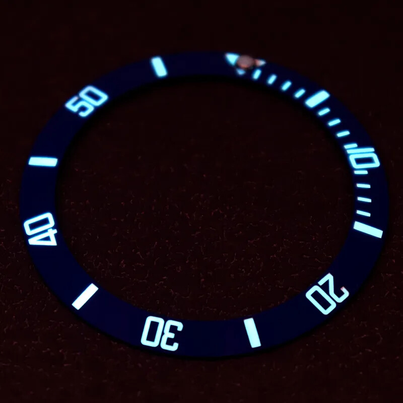 38mmX30.7mm 3C luminous diver ceramic insertion frame For 40mm R- Watch case