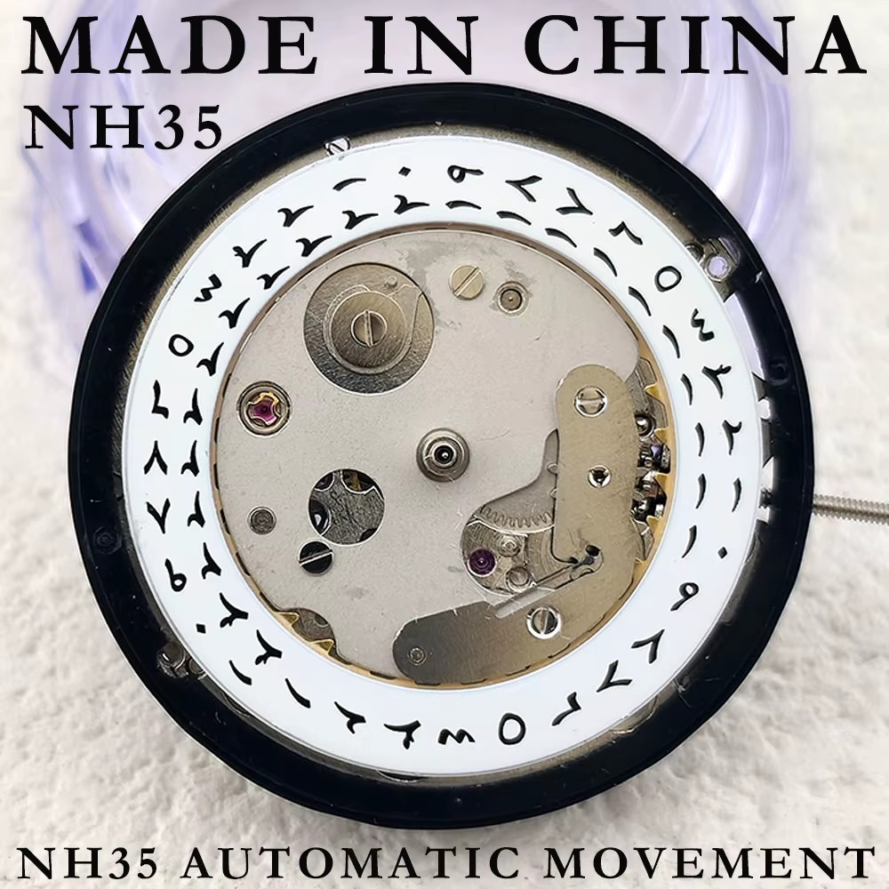 China NH35 Movement Can Replace the Japan NH35 Movement Date 3 O’Clock White Ara