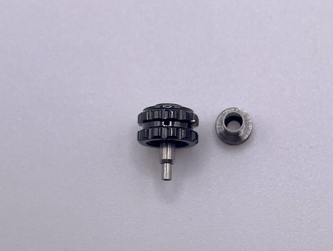 New Generic 7.0mm Black Screwdown Crown & Tube Part To Fit Tag Heuer Watch