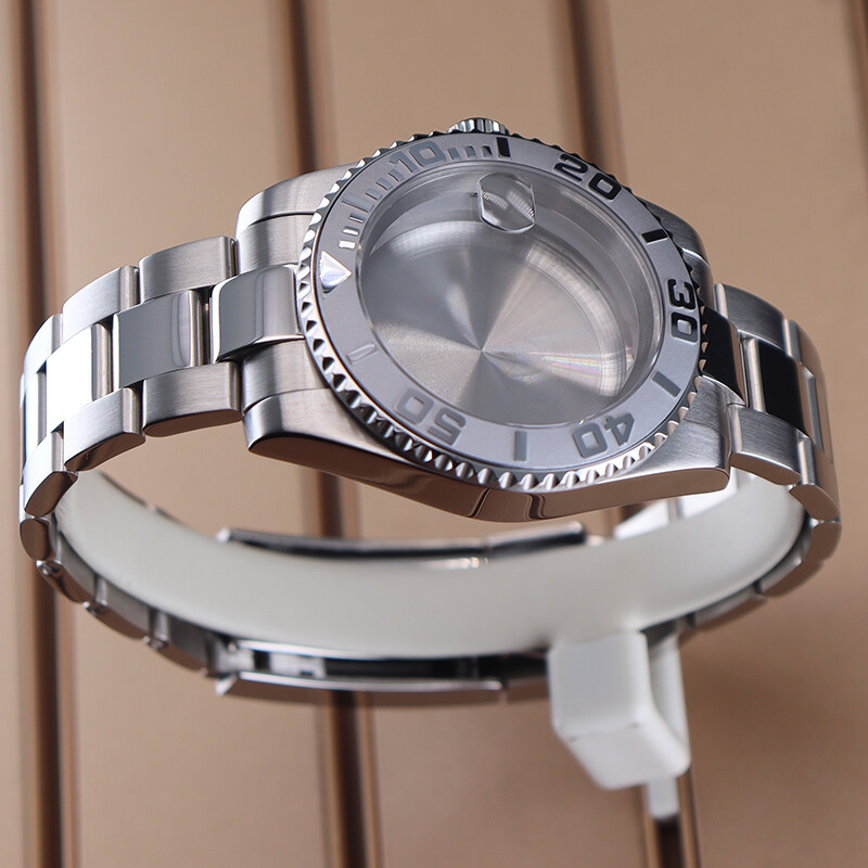 40mm Sterile Watch Cases 20mm Strap Prominent Ceramic Bezel Fit Nh35 36 Movement
