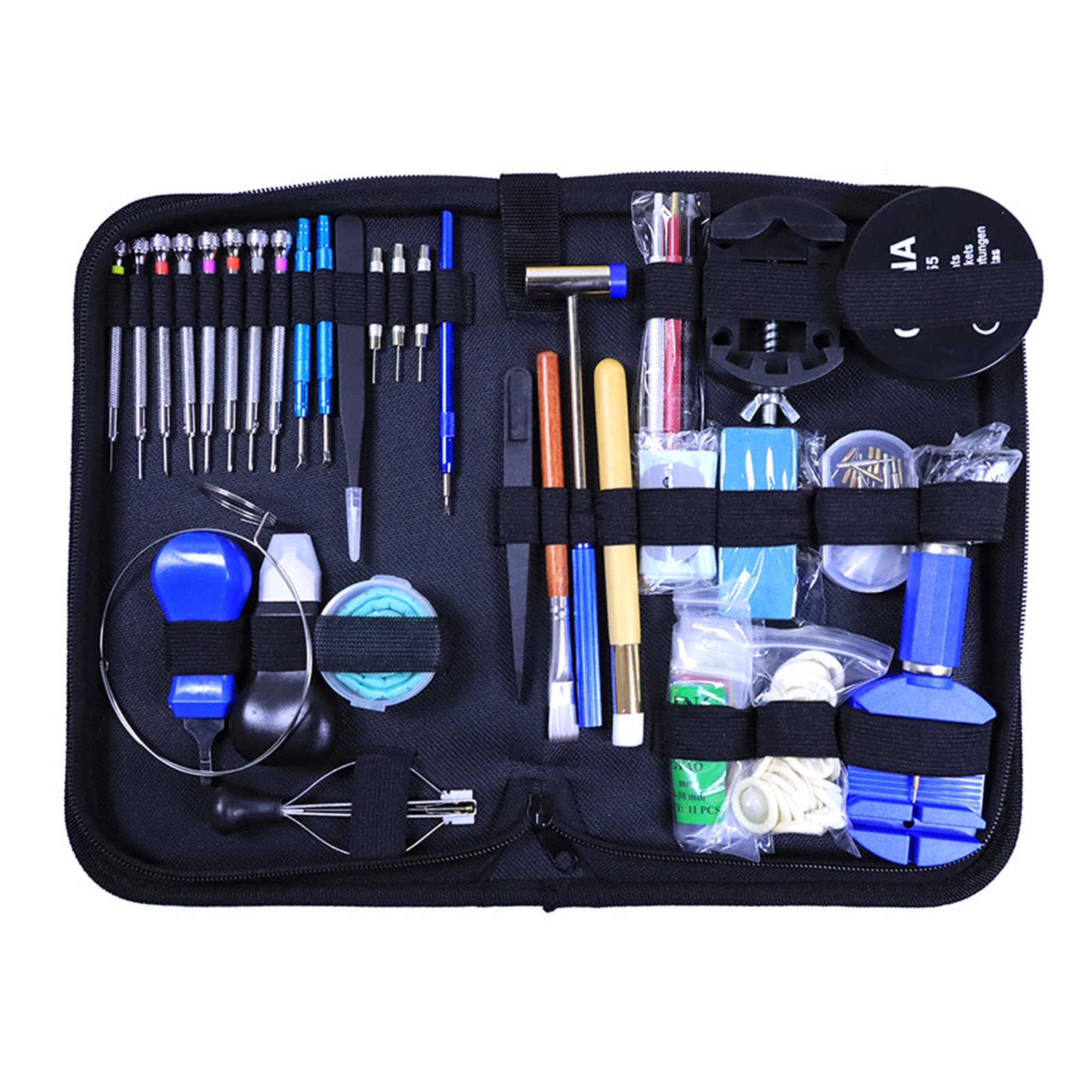 Watch Repair Tool 162-Piece for Cases Removing Straps Hands Cleaning Watches
