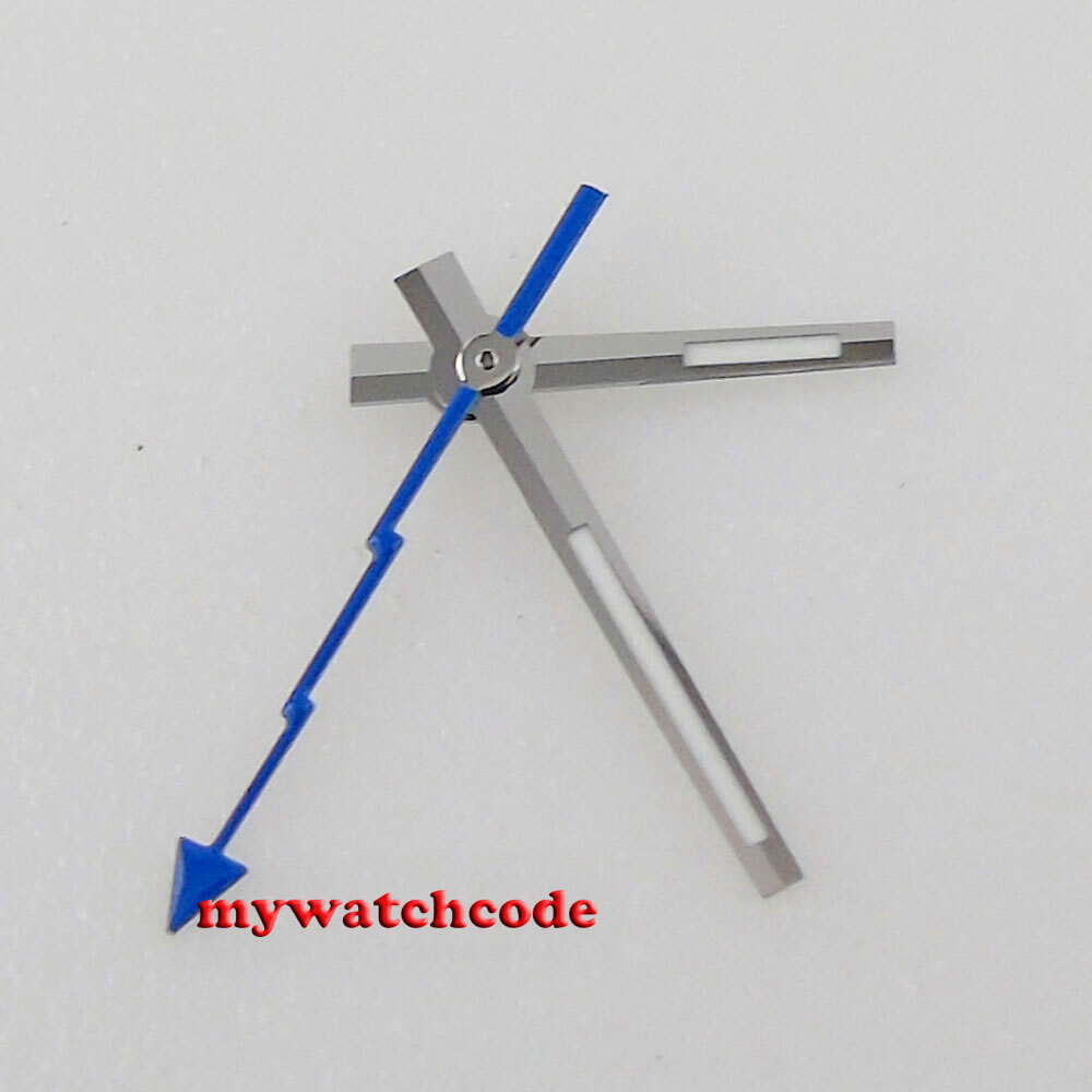 red blue orange hand silver edge white watch Hand fit NH35 NH36 7s26 ETA 2824