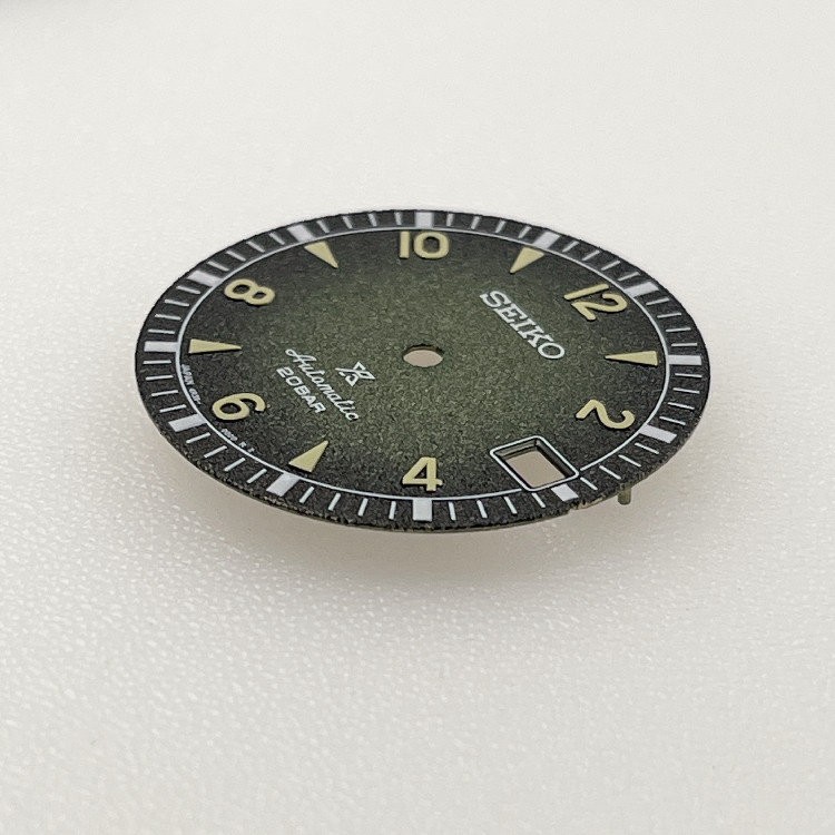 28.5mm Retro Watch Dial Green Luminous for Nh35/NH36/4R Movement