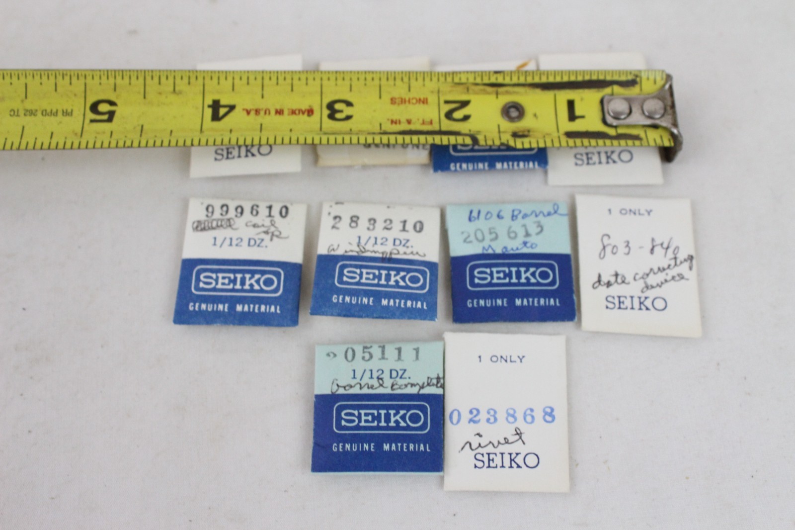 10 Seiko Vintage NOS Watch Parts Lot Coil Spring Wristwatch Detent Click Pin OEM