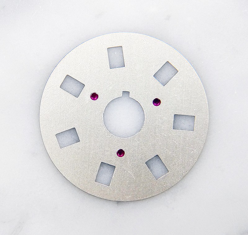 Genuine Rolex 1555 1556 Caliber Silver Metal Watch Day Date Disc 1803 1802 1807