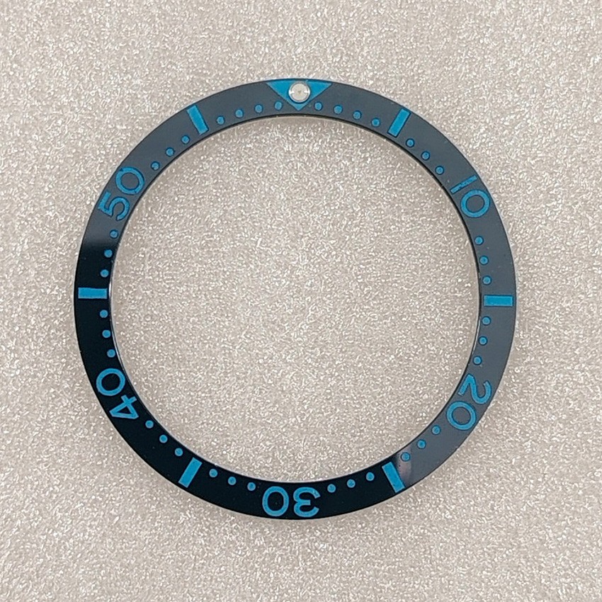 SUB Watch Numbers Circle 38mm&31.5mm Flat Ceramic Bezel Insert Watch Ring Cover