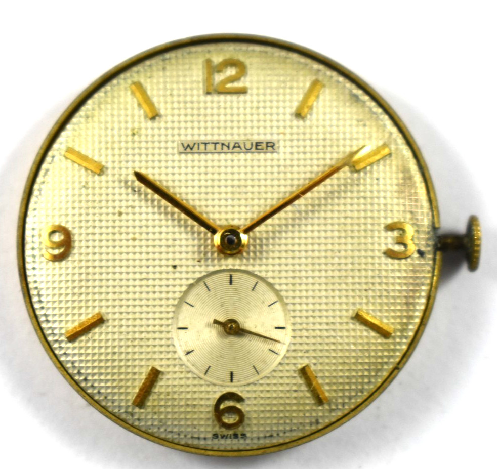 Vintage Wittnauer Waffle Dial Revue 76/2 17J Wrist Watch Movement lote.ey