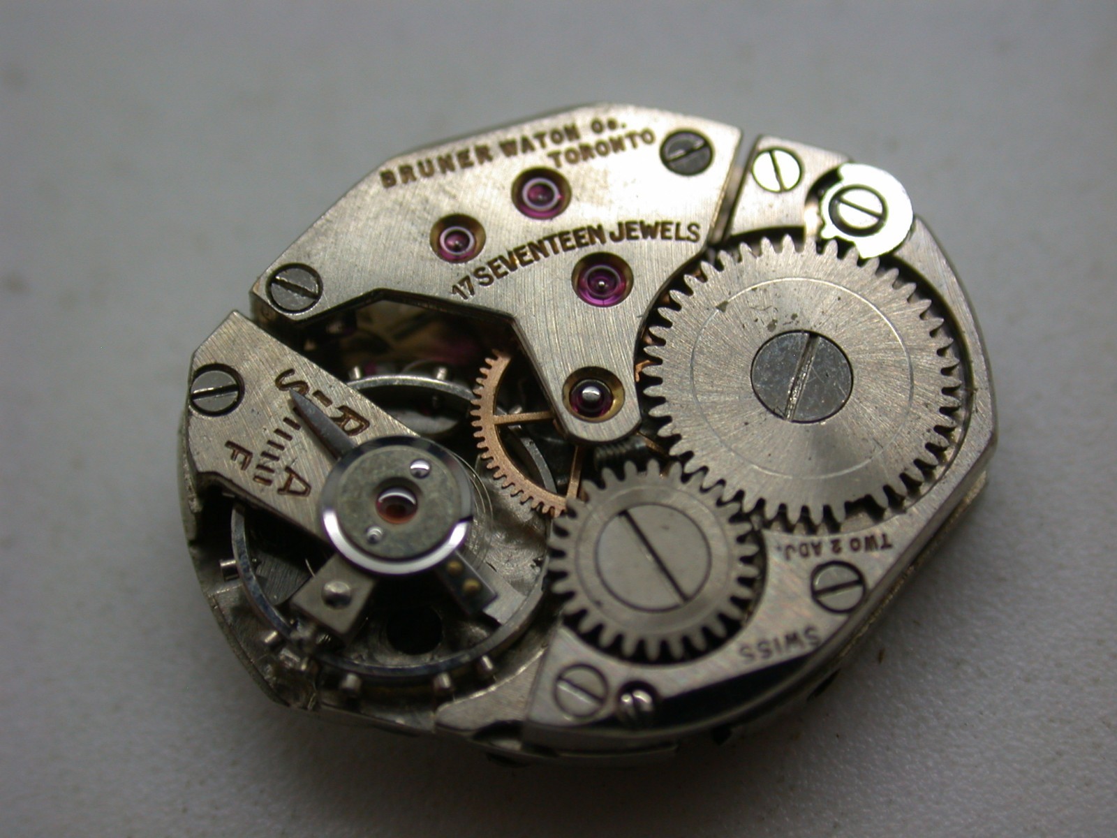 Two Unitas 190 17 Jewel Good Balances No Hour Wheels Toronto Watch Parts