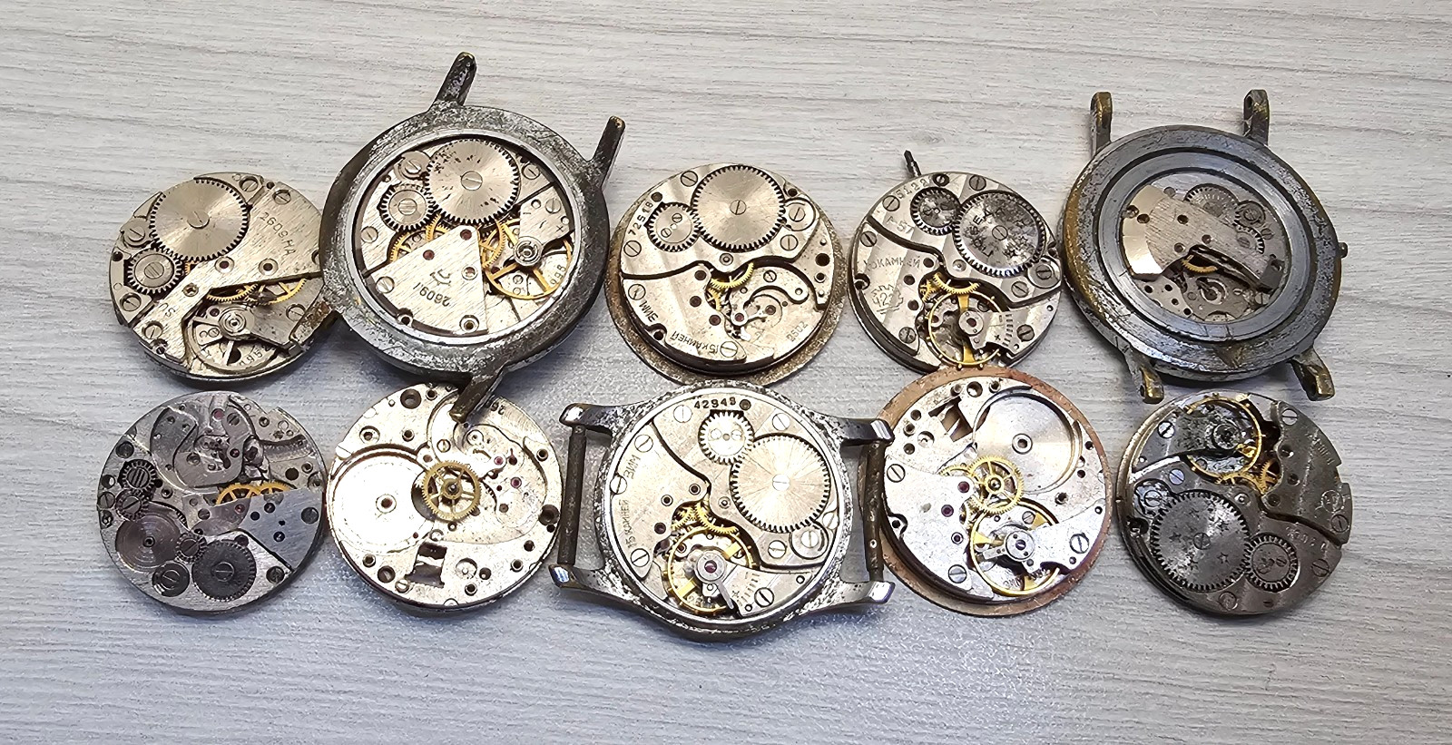 Soviet Vintage Movement Zim Raketa Pobeda USSR Watch Mechanisms for parts