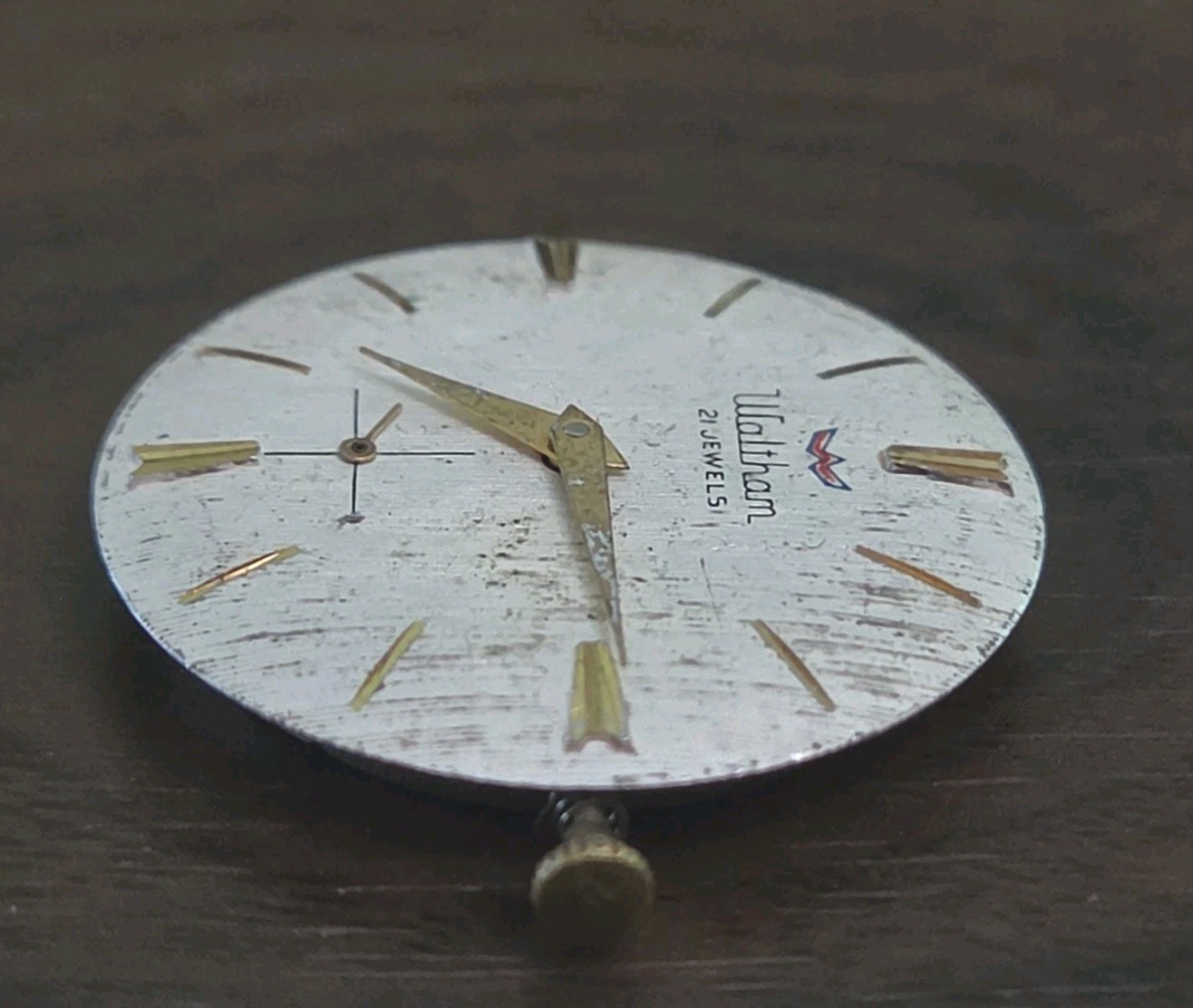 Vintage Waltham 21 Jewel Wristwatch Movement, Parts Or Repair