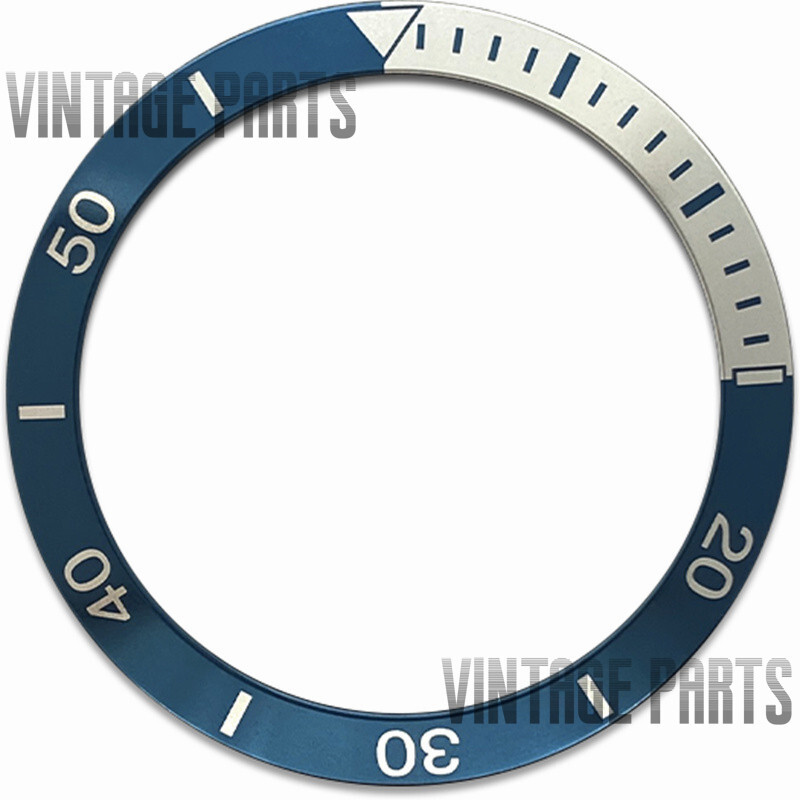 38*30.7mm blue with silver aluminum slope bezel insert fit for SKX watches