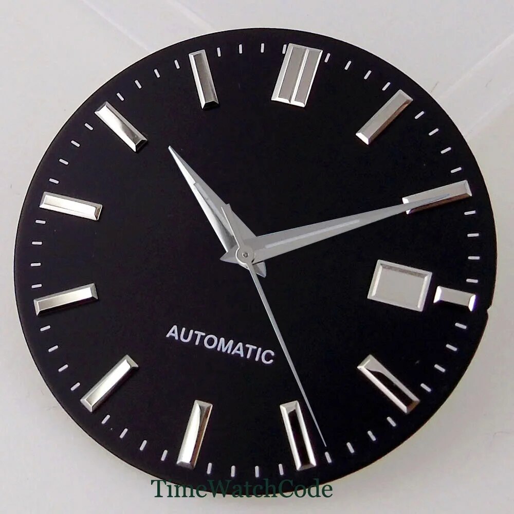 Watch Dial Face Accessories 33.5mm Fit NH35A NH36A Date Window Beige Dials