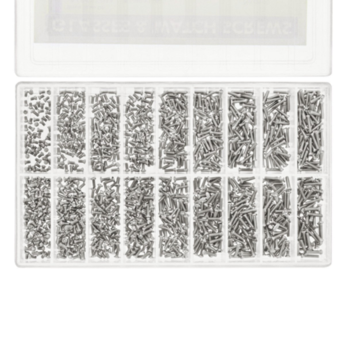 900 ASSORTED MICRO SCREW FOR WATCH,ELECTRONIC,GAMING CONSOLES STAINLESS STEEL