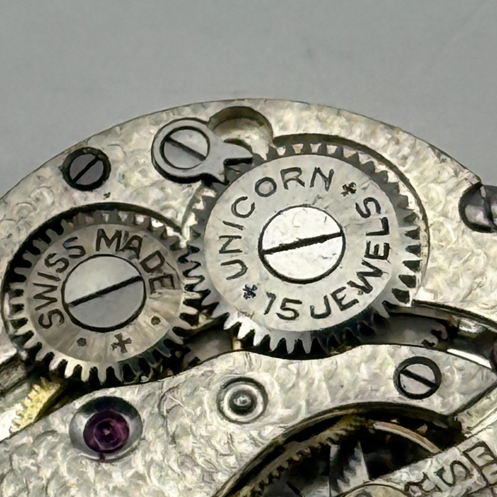 Unicorn Watch Movement Swiss 15 Jewels Small Manual Wind Parts 19.6mm