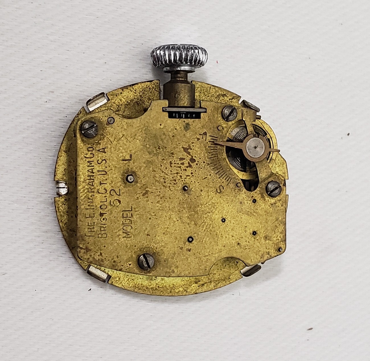 Vintage Ingraham Character Novelty Watch Compass Dial & Movement