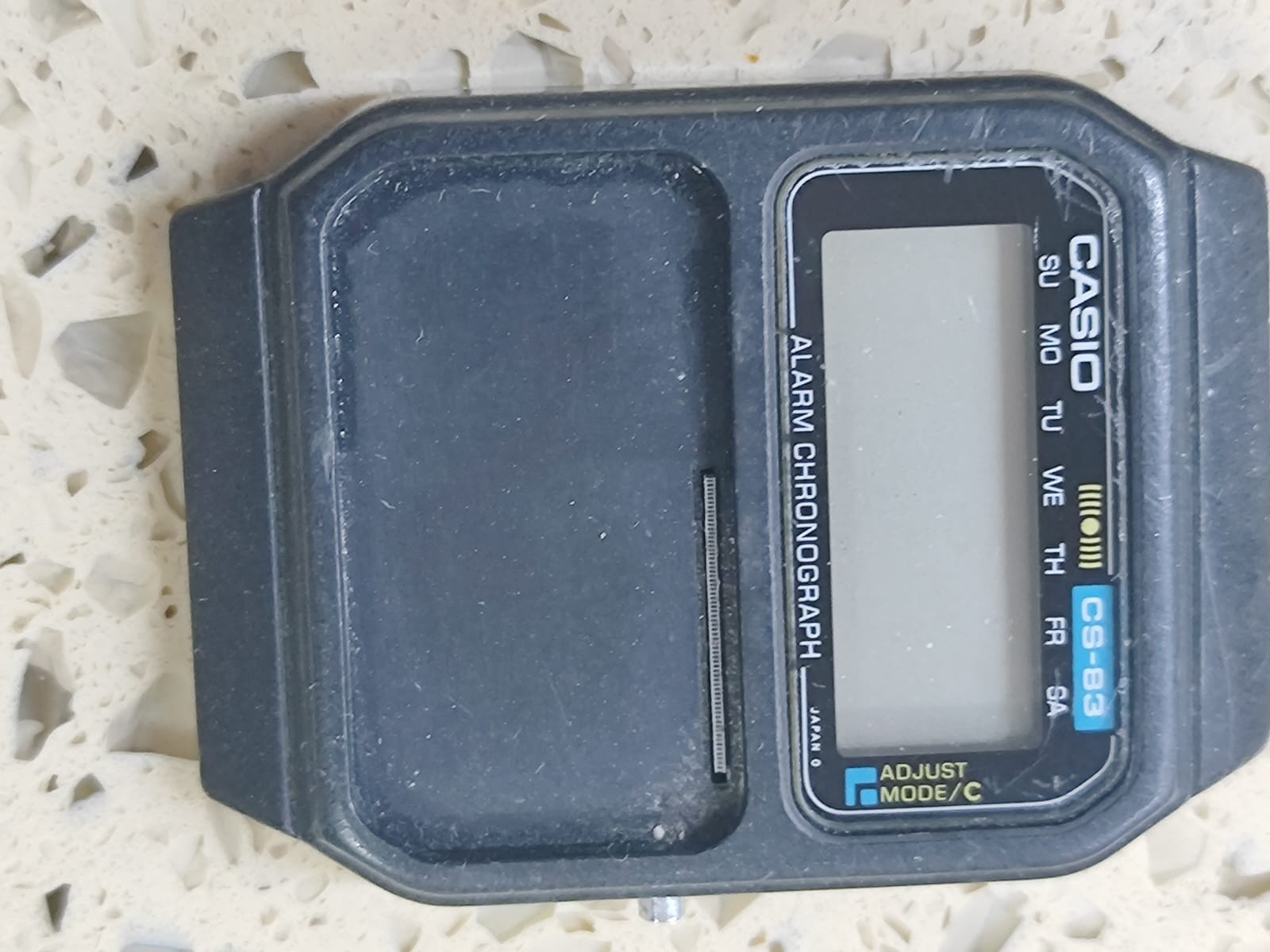 1982 Vintage Casio CS- 83 mod 231 Calculator watch Working for parts Y