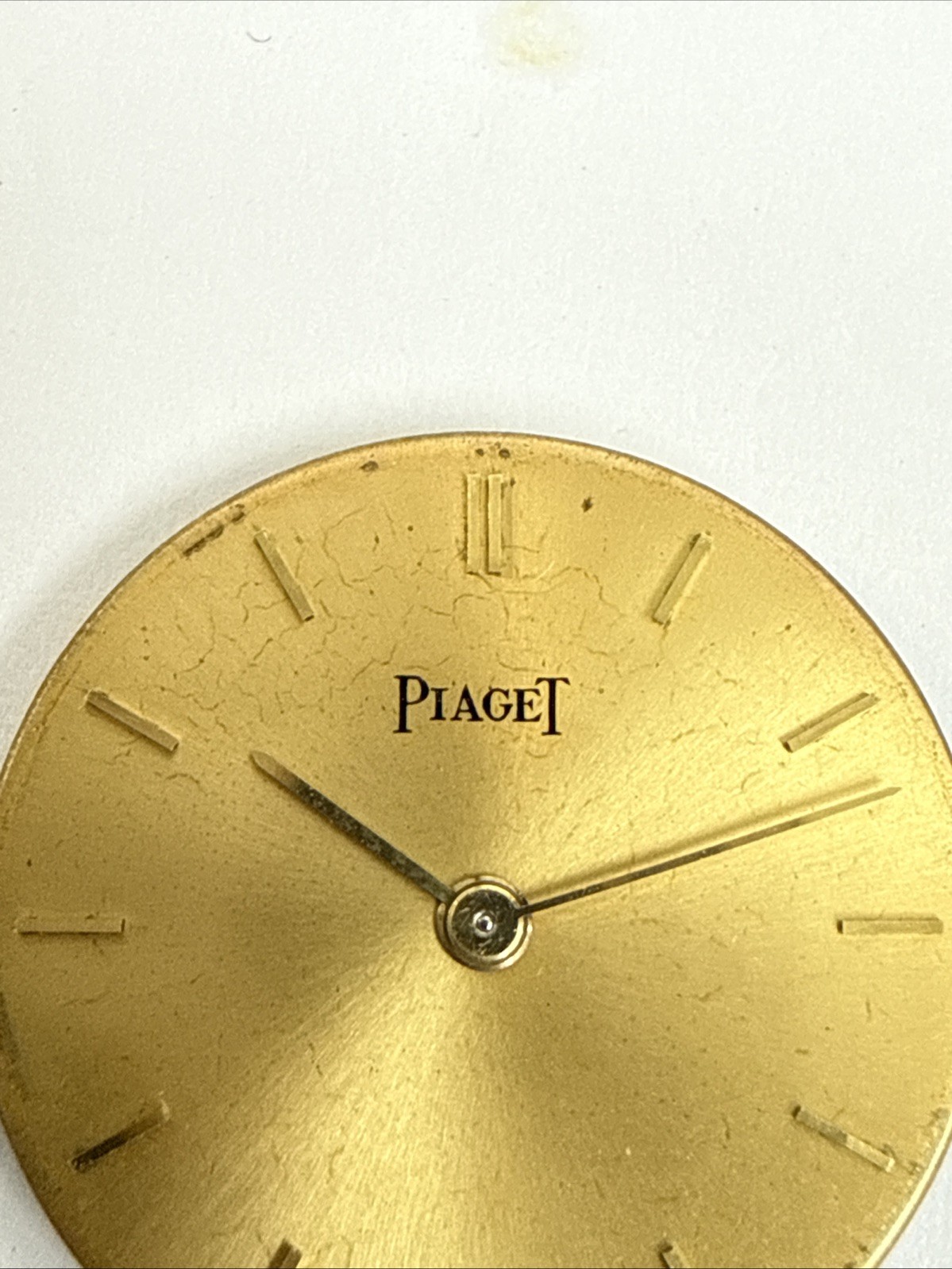 Piaget 9p Complete Movement Dial Hands And Gold Crown Perfect Working Condition