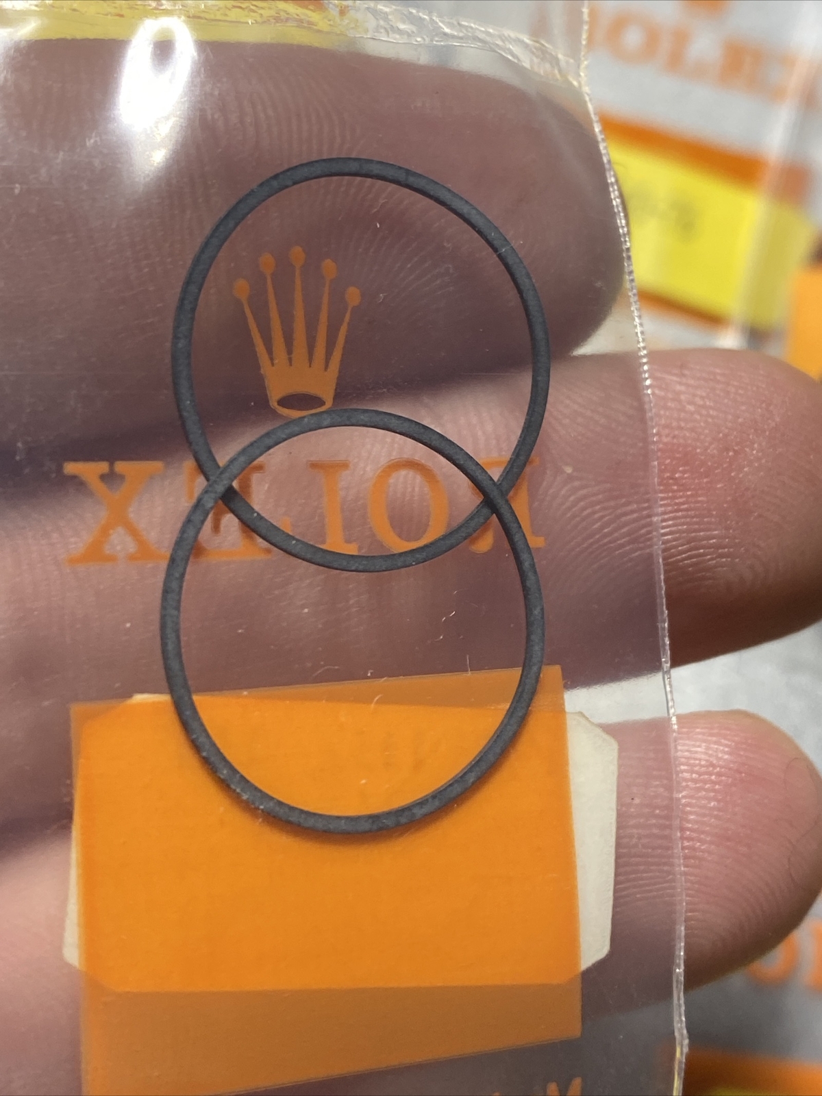 TWO Genuine Sealed Rolex Gaskets 29-182-84 For Case Back O Ring NOS NIP