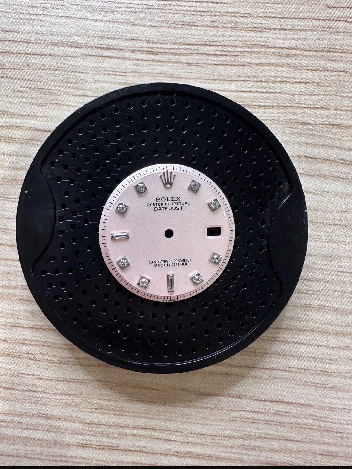 Pink Zircon Dial Fits Rolex Datejust 1601 1603 Cal. 1570