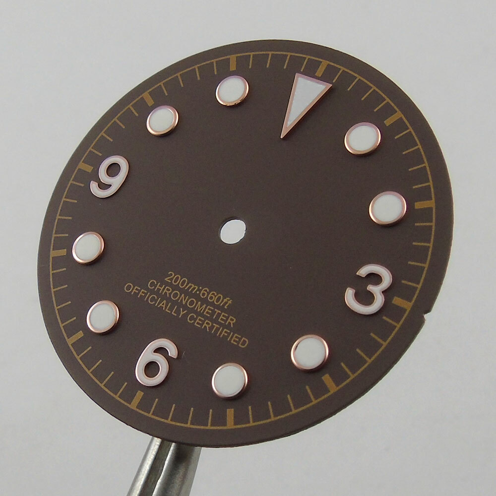 31mm Brown Watch Dial Fit ETA2836 2824 PT5000 Miyota 8215 821A DG2813 Movement