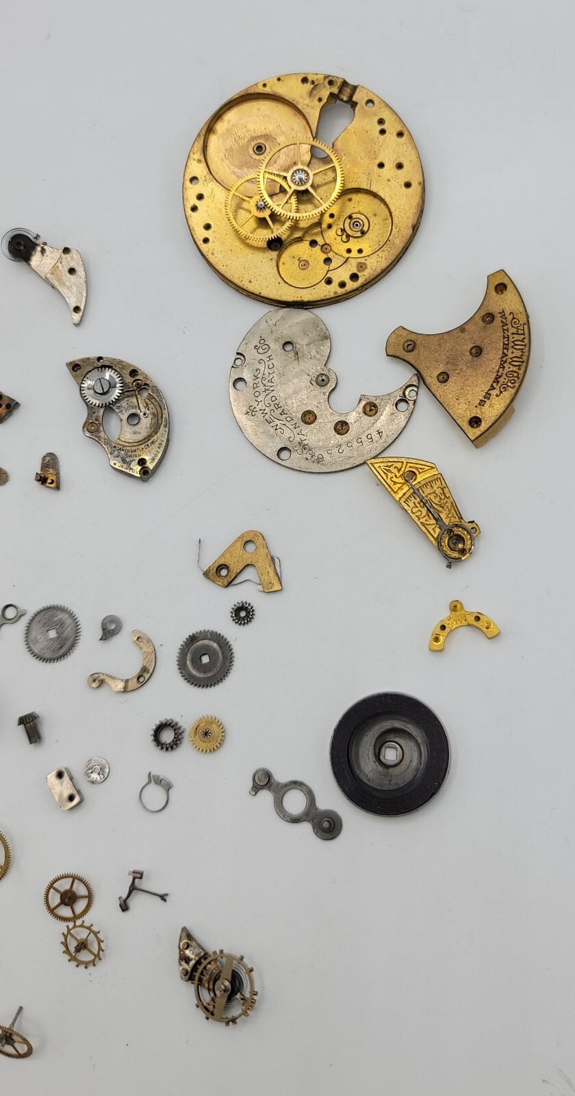 Antique Watch Parts Lot A.W.W., ROAMER, NY Standard, Patented 1888 Various Makes