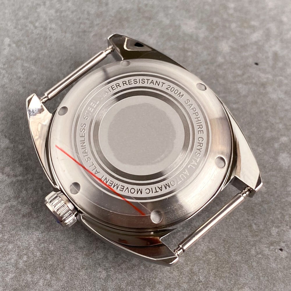 20ATM Tandorio 36mm Sapphire Brushed Steel Men Watch Case For NH34 NH34A Move
