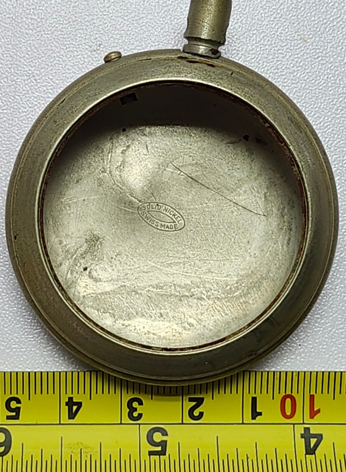 16s Solid Nickel Pocket Watch Case Swiss Made Systeme Roskopf Invincible