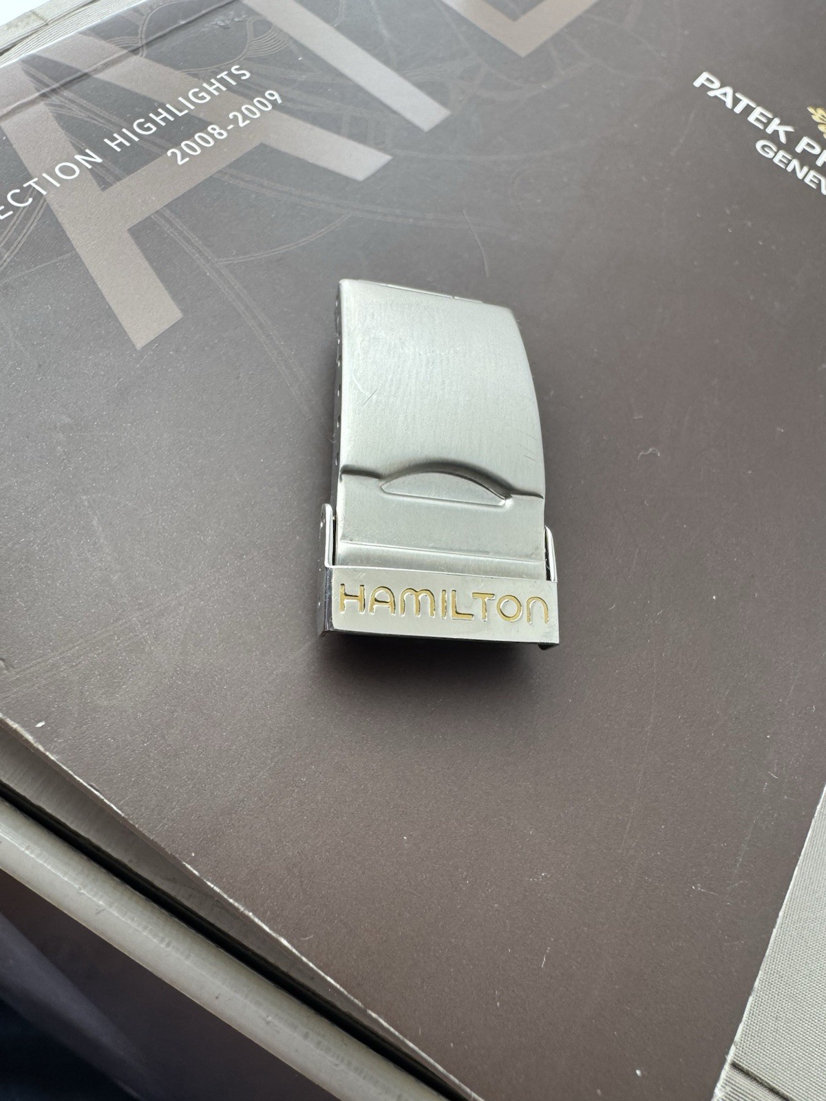 Hamilton Watch Folding Buckle Clasp 16 mm Stainless Steel Vintage AUTHENTIC OEM