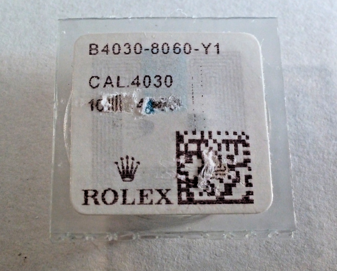 original Rolex 4030 8060 Driving Wheel, Brand New, Sealed for watch repair
