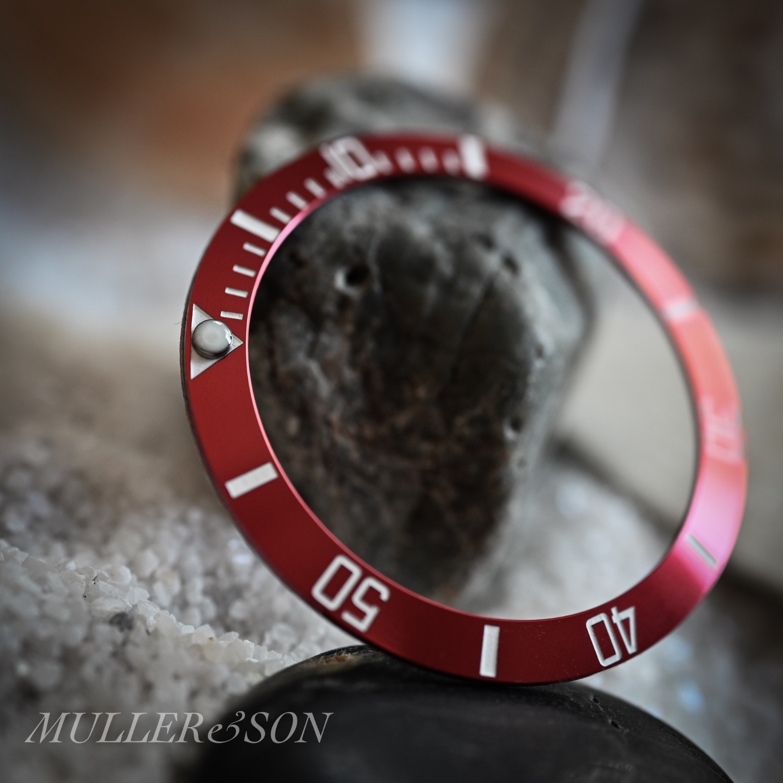 Deep Red [Sub Style] Aluminum Sloped Bezel Insert for Seiko SKX SRPD ~ US Seller