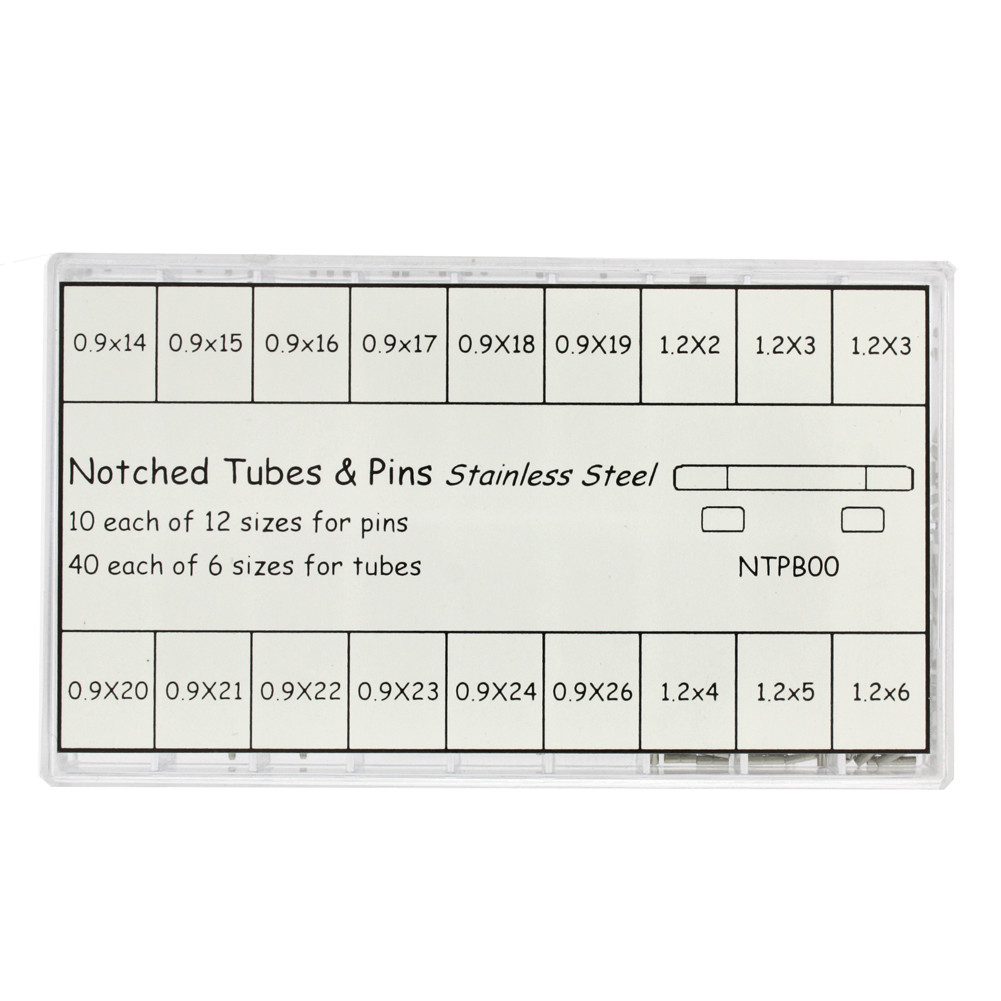 Watch Band Connecting Link Pins Tubes Assortment Stainless Steel