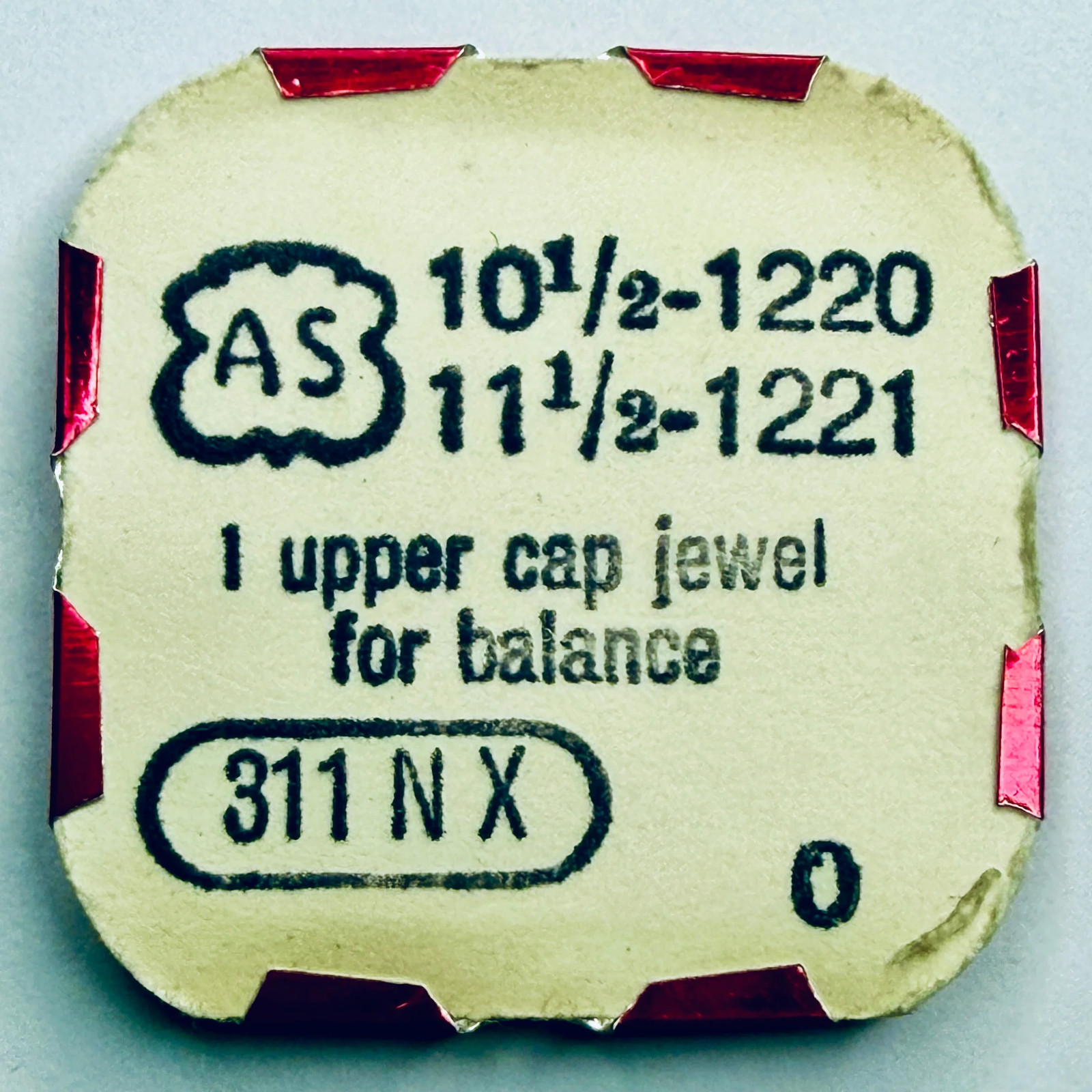 AS 1220 / 1221 – Upper Cap Jewel For Balance – 311 N X