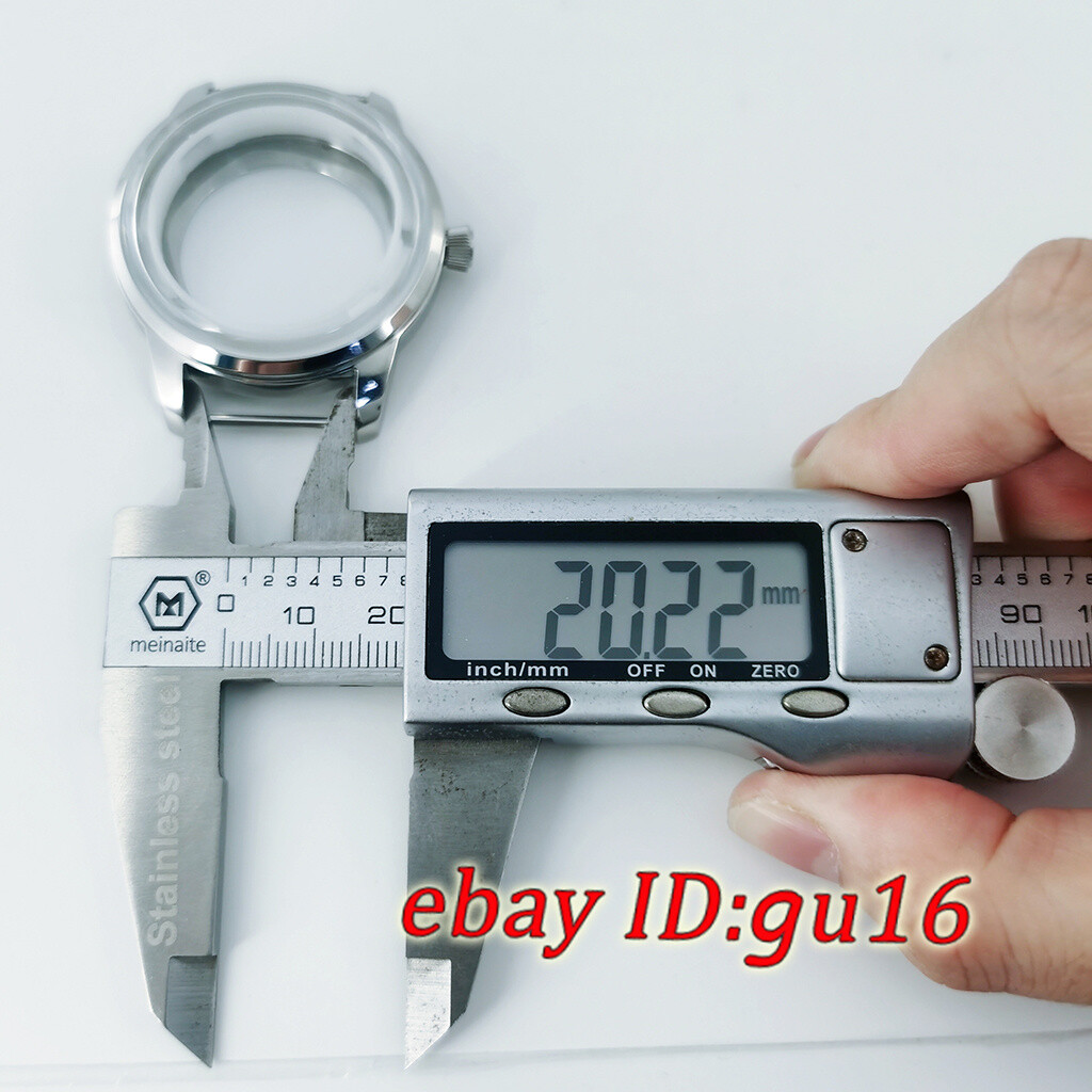 40mm NH35 Bubble Watch Case Silver fit NH35 NH36 NH38 NH70 NH72 movement