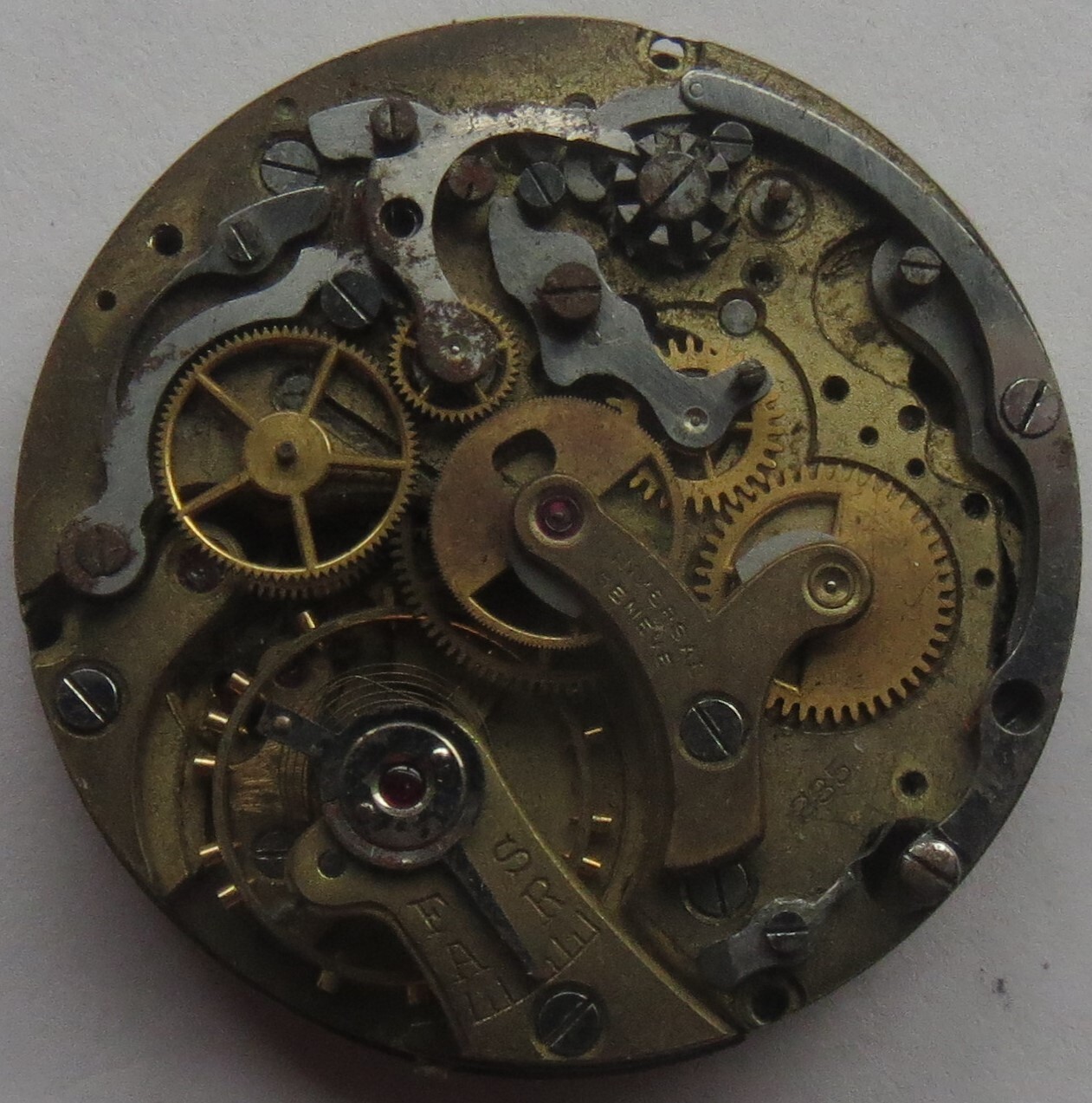 Universal Geneve Chronograph mens wristwatch movement & dial cal. 285