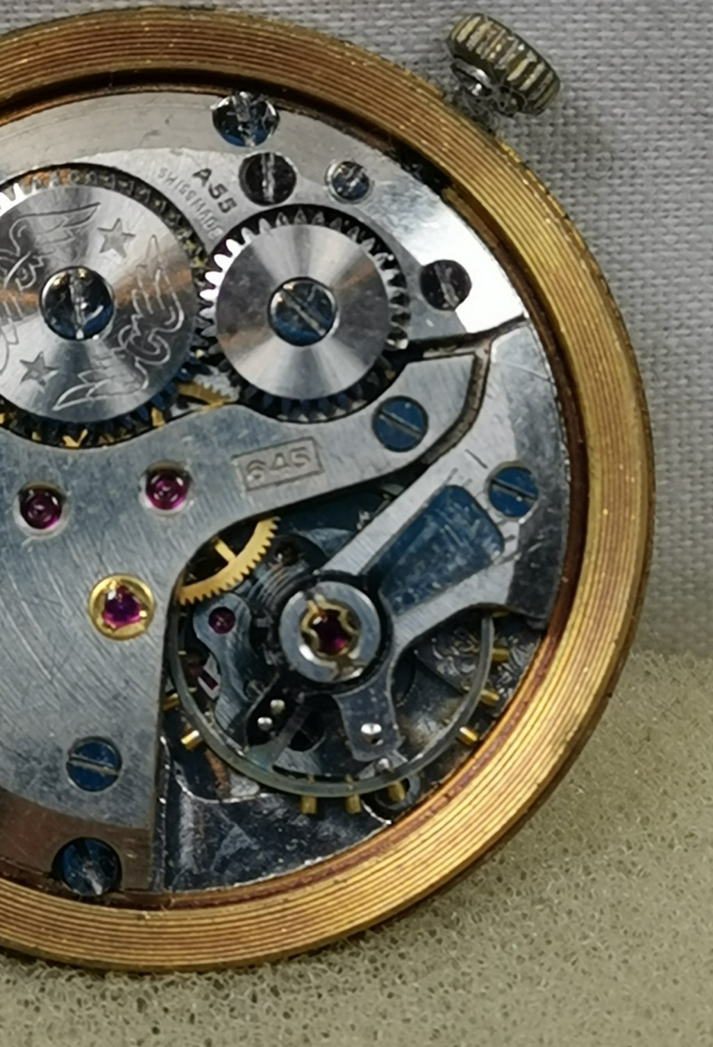 Rotary 17J. Cal A55/ (ETA 2370) Swiss Watch Movement Repair/Parts