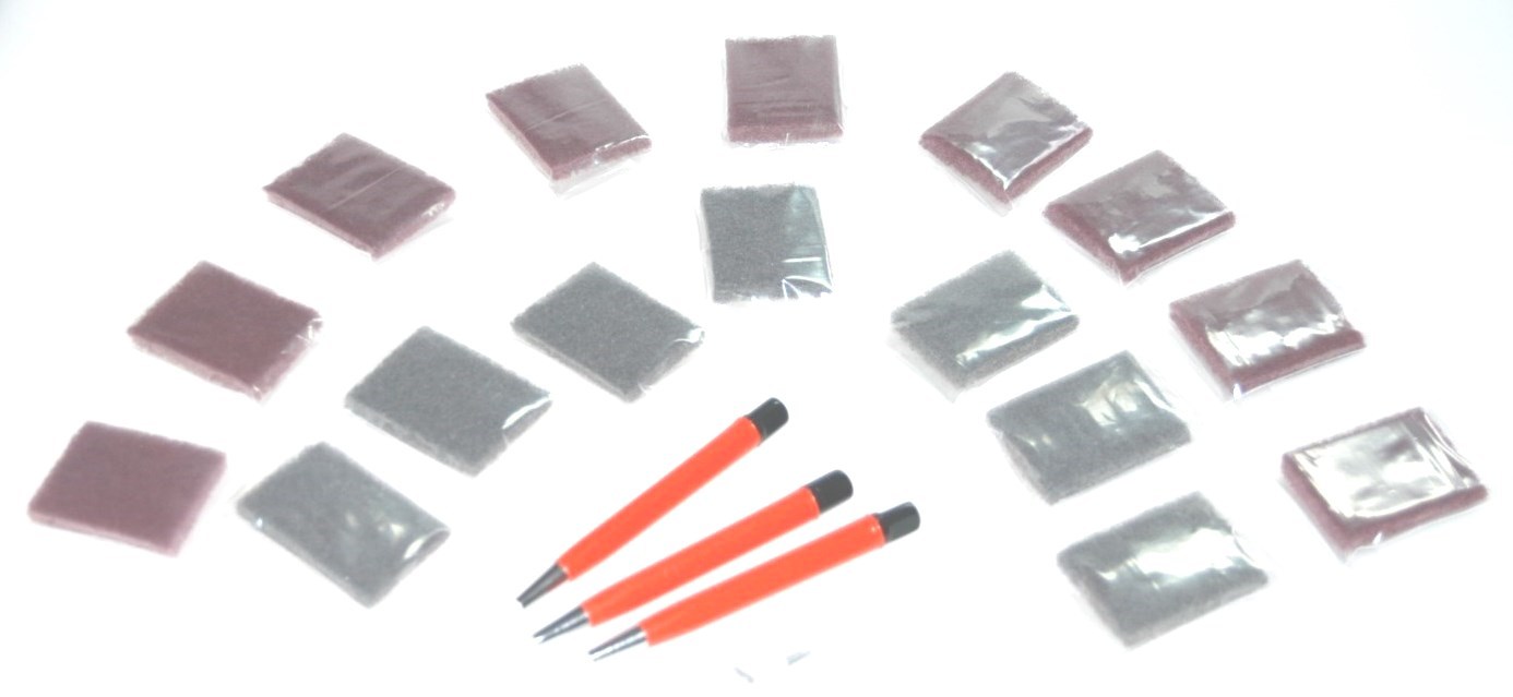 Bulk Brushed Finish Refinishing Kit for Watches – Satin / Titanium