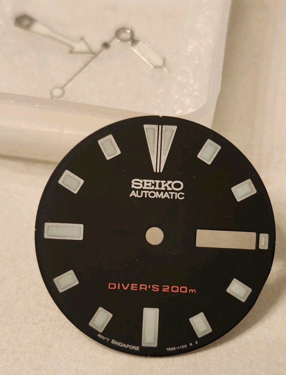 Genuine Seiko Skx173 7s26-0028 RARE Singapore Black Dial And OG Hand Set 007
