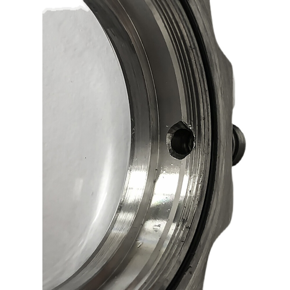 39.5mm Blue Retro Stainless Steel Watch Case+Acrylic Mirror for NH35/NH36